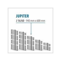 TRMX JUPITER Weiß - BADHEIZKÖRPER MITTELANSCHLUSS HEIZKÖRPER | Breite: 600 mm - Höhe: 940 mm