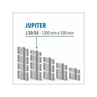 TRMX JUPITER Weiß - BADHEIZKÖRPER MITTELANSCHLUSS HEIZKÖRPER | Breite: 500 mm - Höhe: 1200 mm
