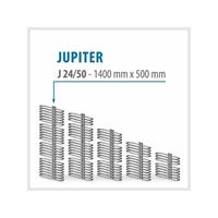 TRMX JUPITER Weiß - BADHEIZKÖRPER MITTELANSCHLUSS HEIZKÖRPER | Breite: 500 mm - Höhe: 1400 mm