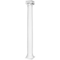 HEXIM PERFECT Säulen und Halbsäulen | rund | kanneliert | Stuck | Auswahl | 152mm | N3215:Rund, Kapitell
