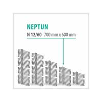 TRMX NEPTUN weiß - Badheizkörper Handtuchheizkörper Handtuchheizung | Breite: 600 mm - Höhe: 700 mm