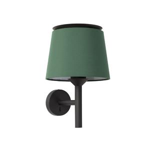 Faro Savoy - wandverlichting - 23 x 18,5 x 39,2 cm - groen en zwart