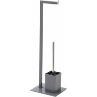 FERIDRAS Rollenhalter und Toilettenbürstenhalter in grauer Farbe  810008 | Grau
