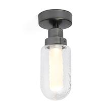 FARO BARCELONA Brume badkamer plafondlamp, antraciet, glas, Ø 8 cm