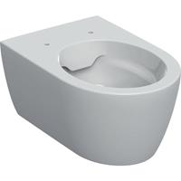 KERAMAG Geberit iCon Wand-WC Tiefspüler, spülrandlos, geschlossene Form, 6l, 501661, Farbe: Weiß - 501.661.00.1