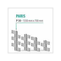 TRMX Paris Weiß - Badheizkörper Handtuchheizkörper Handtuchheizung | Höhe: 1550 mm