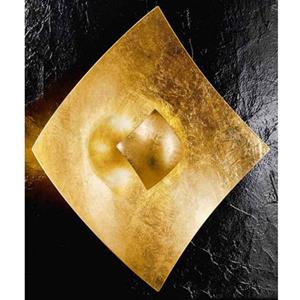 KÖGL Quadrangolo Gold Wand- & Deckenleuchte Glas 18cm