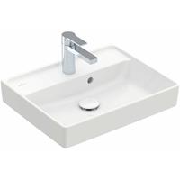 Collaro Handwaschbecken, 500 x 400 mm, , mit Überlauf, ungeschliffen, 433450, Farbe: weiß-alpin - 43345001 - Villeroy&boch