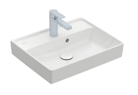 Collaro - Handwaschbecken Compact, 500x400 mm, ohne Überlauf, mit Hahnloch, CeramicPlus, Alpinweß 433451R1 - Villeroy&boch