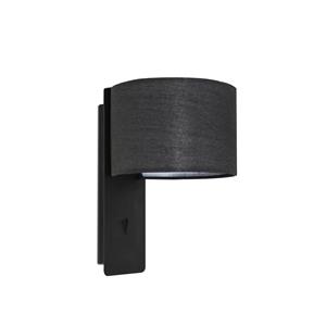 Faro Fold - wandverlichting met schakelaar - 20 x 22 x 30 cm - mat zwart