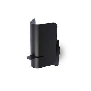 Faro Smile - wandverlichting met schakelaar - 12 x 13,2 x 19,5 cm - mat zwart