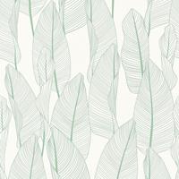A.S. CREATIONS A.s.creations - Tapete Bananenblätter weiß grün | Skandinavische Tapete Blätter 364971 | Vliestapete Blätter 364971 | Blätter-Tape