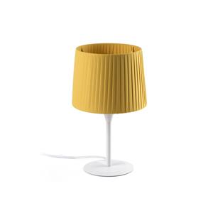 FARO BARCELONA SAMBA Mini-Tischlampe weiß / gelb ribboned