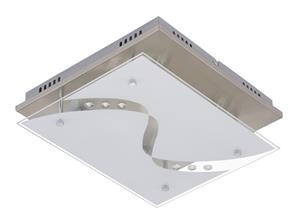 Briloner LED Deckenleuchte 3329-042 Wohnraumlampe Nickel matt Glas - 