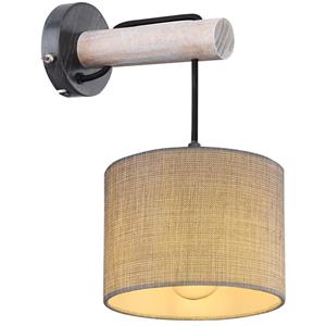Globo Wand Lampe Leuchte Beleuchtung Holz-Design Textil Wohn Ess Schlaf Zimmer Küche