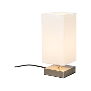 QAZQA Tafellamp milo - Wit - Modern - L 120mm