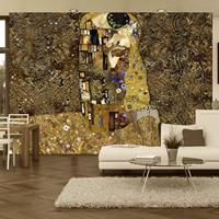 Artgeist Klimt Inspiration Golden Kiss Vlies Fotobehang