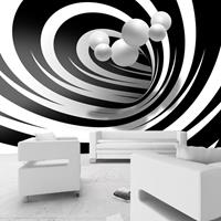 Artgeist Twisted in Black & White Vlies Fotobehang