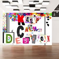 Artgeist Keep Calm and Design Vlies Fotobehang