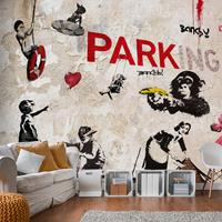 Artgeist Banksy Graffiti Collage Vlies Fotobehang