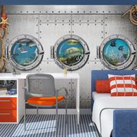 Artgeist Portholes Vlies Fotobehang