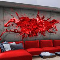 Artgeist Red Ink Blot Vlies Fotobehang