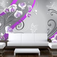 Artgeist Purple Orchids Variation Vlies Fotobehang