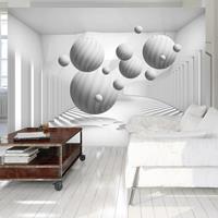 Artgeist Balls in White Vlies Fotobehang