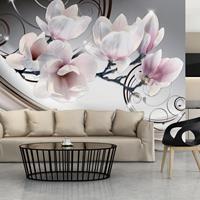 Artgeist Beauty of Magnolia Vlies Fotobehang