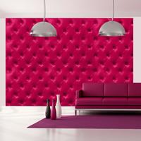 Artgeist Fuchsia Rhombuses Vlies Fotobehang