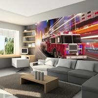 Artgeist Fire Truck Vlies Fotobehang