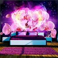 Artgeist Orchids in Flames Vlies Fotobehang