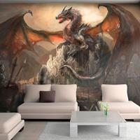 Artgeist Dragon Castle Vlies Fotobehang