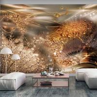 Artgeist Dandelions World Gold Vlies Fotobehang