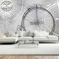 Artgeist Vintage Bicycles Black and White Vlies Fotobehang