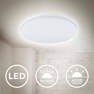 B.K.LICHT LED Deckenleuchte 15W Deckenlampe Küche indirekte Beleuchtung Flur Bürolampe