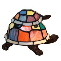 Clayre & Eef Dekoleuchte 6002, Schildkrötenduo im Tiffany-Look