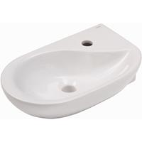 AQUASU '  Handwaschbecken droPino, 50 cm, Weiß, Waschtisch, Gäste-WC - 