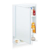RELAXDAYS Badspiegelschrank, 1-türig, mit Steckdose, Badezimmerschrank, Wandschrank, H x B x T: 55 x 35 x 12 cm, weiß