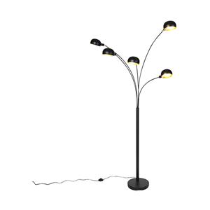 Qazqa Design Vloerlamp Zwart 5-lichts - Sixties