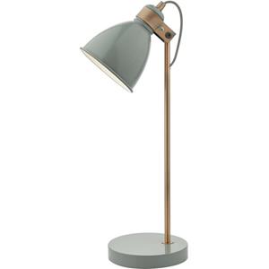 10-DAR LIGHTING Frederick Gray und Satin Copper 1-Light Tischlampe