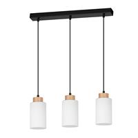 Envolight Talia hanglamp eiken/wit 3-lamps linea