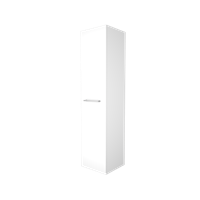 Basic Line hoge kast 150x35x35cm - 1 deur met opbouwgreep - Ice White