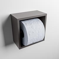 Mondiaz Easy CUBE 160 inbouw/opbouw toiletrolhouder 16x8,6 Dark grey