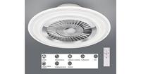 Reality Light ventilator plafond LED met afstandsbediening - plafond ventilator lamp - Wit / Mat