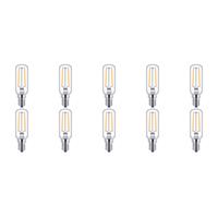 PHILIPS LED Lamp 10 Pack - CorePro Tube Filament 827 T25L - E14 Fitting - 2.1W - Warm Wit 2700K | Vervangt 25W