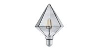 Trio Lighting LED-Lampe E27 4W 3.000K Diamant rauchfarben