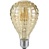 BES LED LED Lamp - Filament - Trion Topus - 4W - E27 Fitting - Warm Wit 2700K - Amber - Aluminium