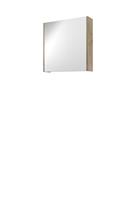 Bewonen Comfort spiegelkast met houten deur - Raw oak - 60x60cm