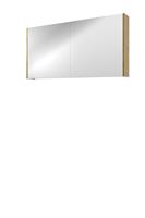 Bewonen Comfort spiegelkast met 2 houten deuren - Ideal oak - 120x60cm